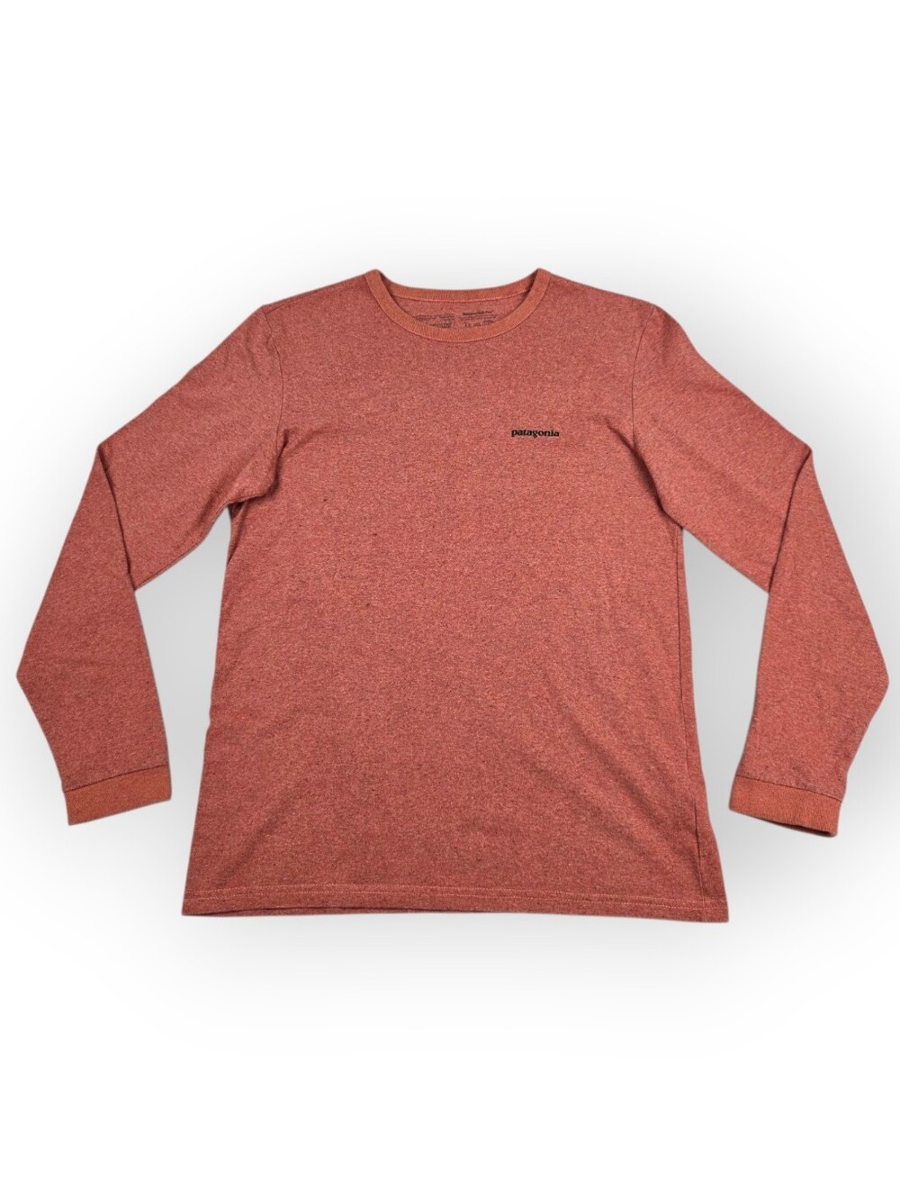 Patagonia Responsibill-Tee Long Sleeve Women's Sz Small Red P-6 Logo On Back